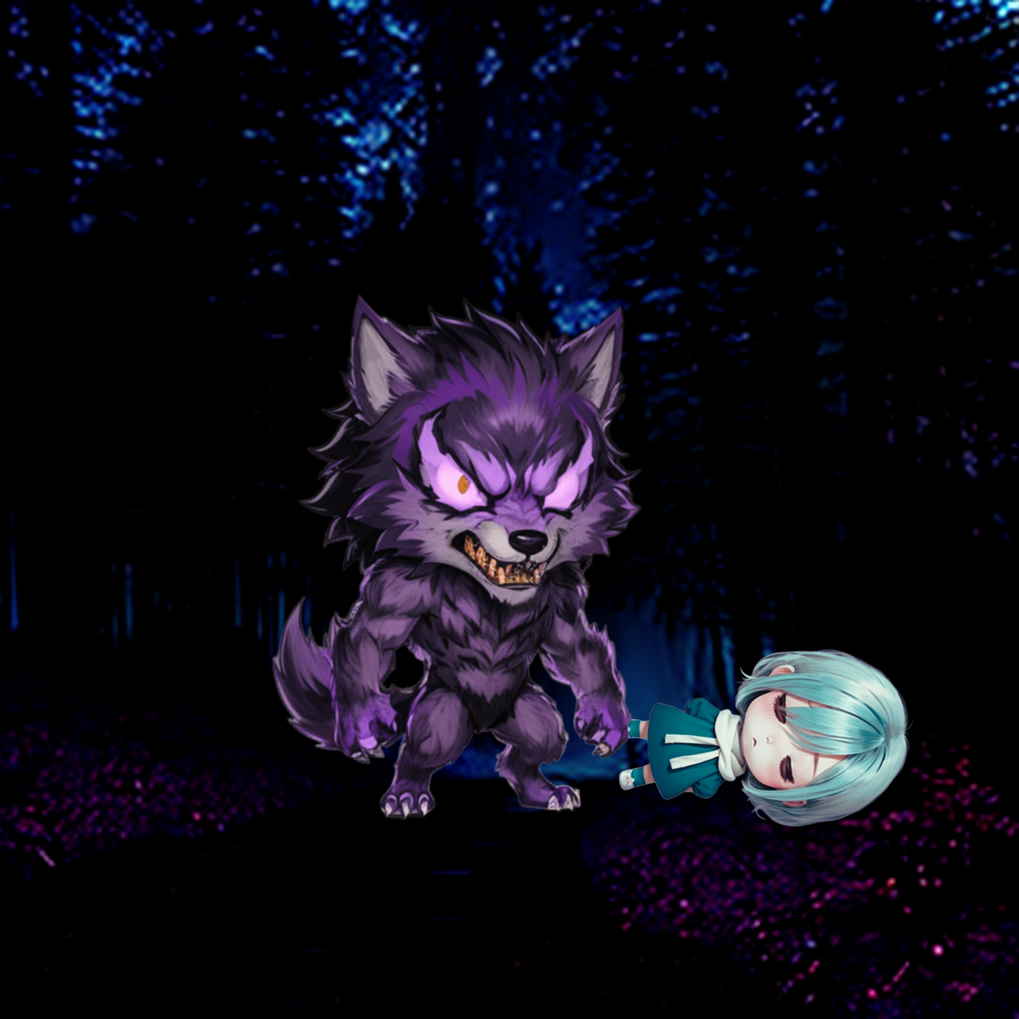 ドロンとドロシーが並んで歩いている挿絵